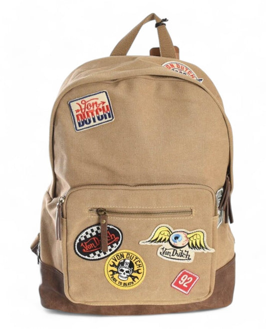 Mochila Von Dutch - Cartoon Beige Marrón