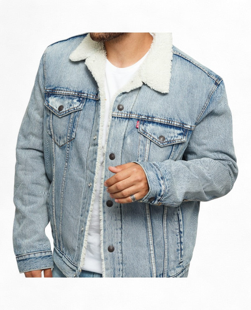 Levi's® Sherpa Trucker Jacket - Light Blue