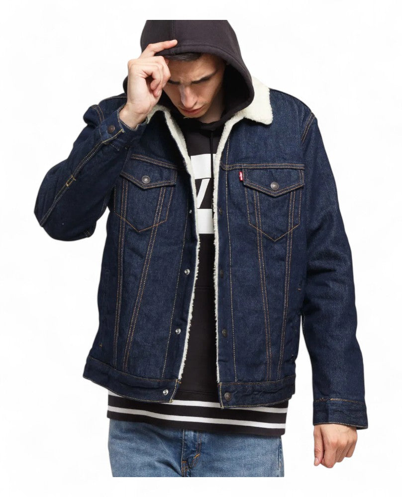 Levi's® Sherpa Trucker Jacket - Navy