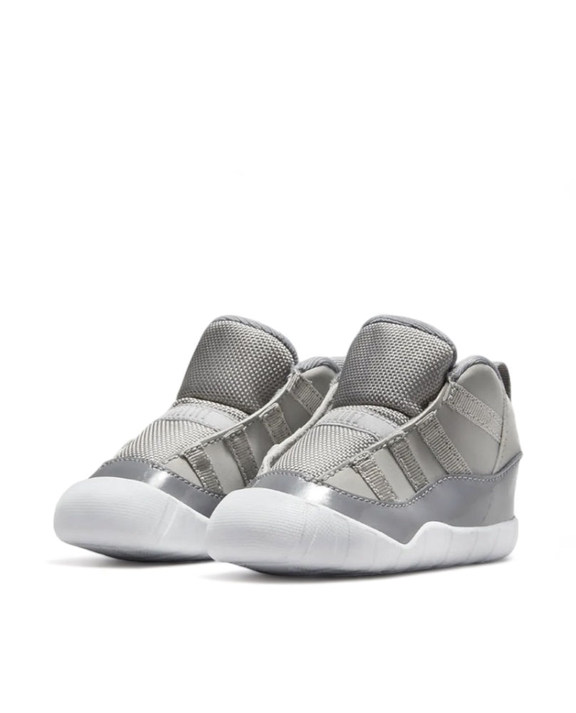 Air Jordan 11 Crib Bootie – Weiß Grau