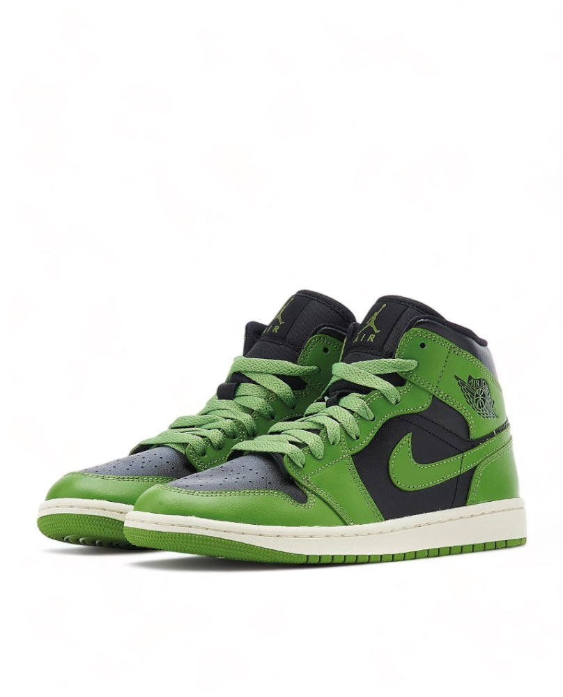 Air Jordan 1 Mid - Black Green Sail