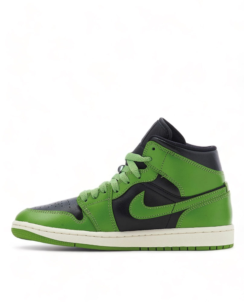 Air Jordan 1 Mid - Black Green Sail