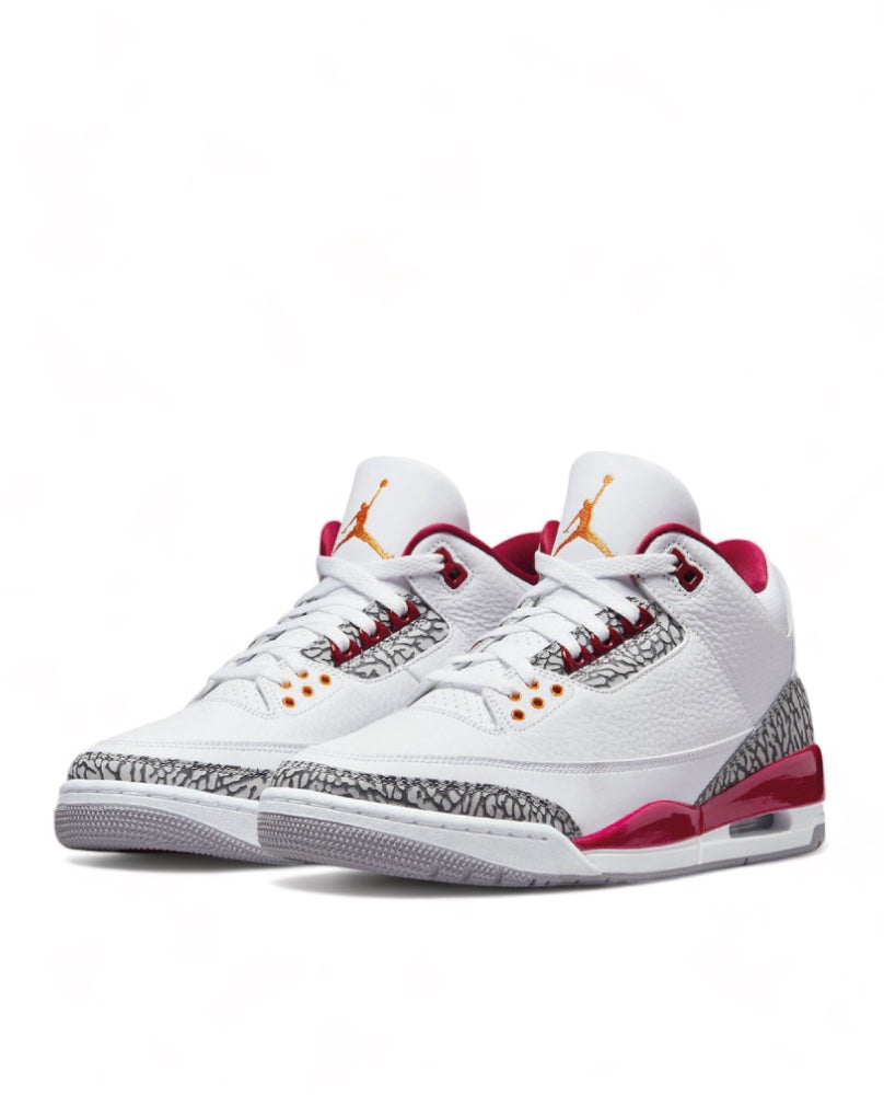 Air Jordan 3 Retro - White Cardinal Red