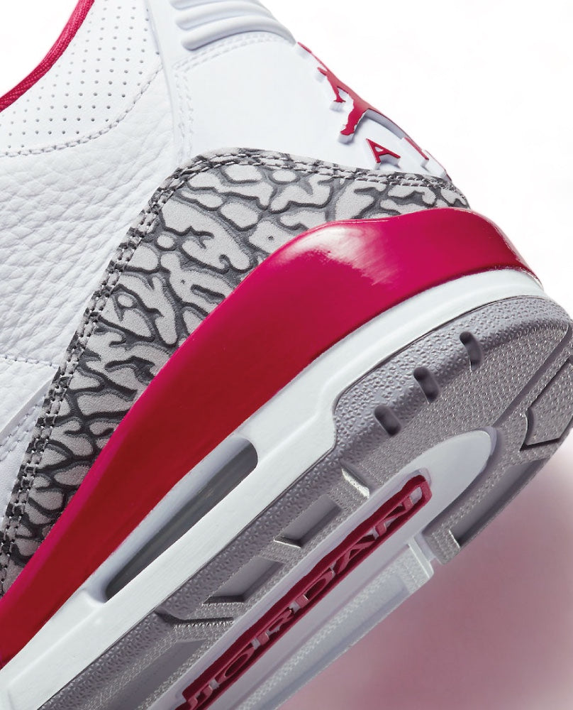 Air Jordan 3 Retro - White Cardinal Red