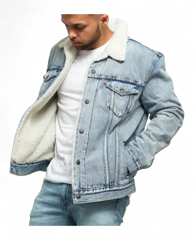 Levi's® Sherpa Trucker Jacket - Light Blue